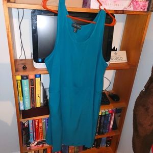 FOREVER21+ TEAL SLEEVELESS DRESS (with Pockets)